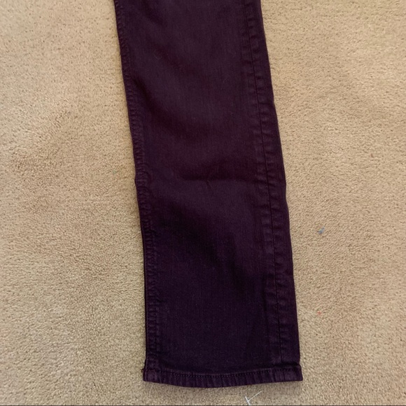 Rag & Bone Dre boyfriend skinny ankle wine colored jeans - Picture 12 of 12